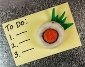 OOAK Needle Felt Plush -  Spicy Tuna Roll Sushi Magnet