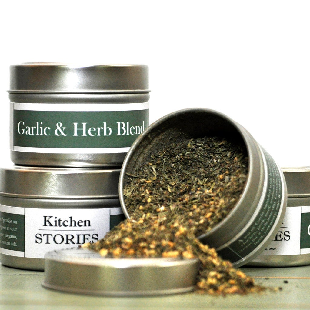 Garlic & Herb Blend. The Perfect mix of italian country side and garlic. Herbs and Spices Green Gift For Him or Her.