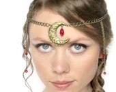 Moon Goddess in Bronze and Red