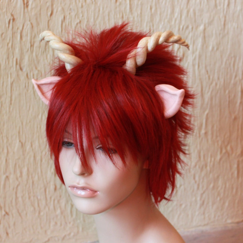 Satyr costume wig - pan costume / Dionysus costume / fawn costume / brony