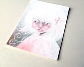 ACEO/ATC Artists Trading Card - "Vocal" - Mini Giclee Print 2.5"x3.5" - Portrait Illustration by Jessica Grundy