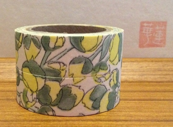liberty of london tana lawn- fabric tape - set of 2 -Eliza - yellow