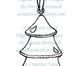 INSTANT Download Dollar Digi Stamp Image TREE ORNAMENT