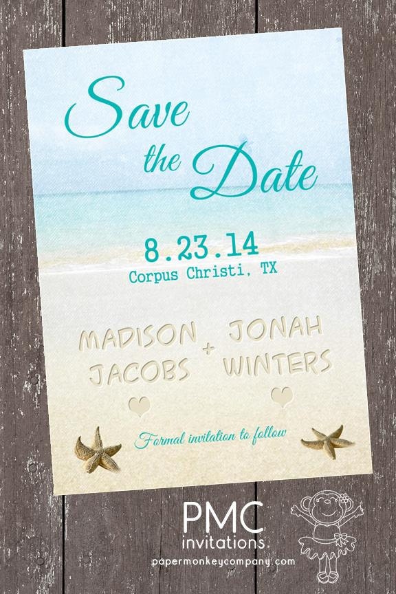 Beach, Nautical Save the Date Invitations - 1.00 each with envelope Il_570xn