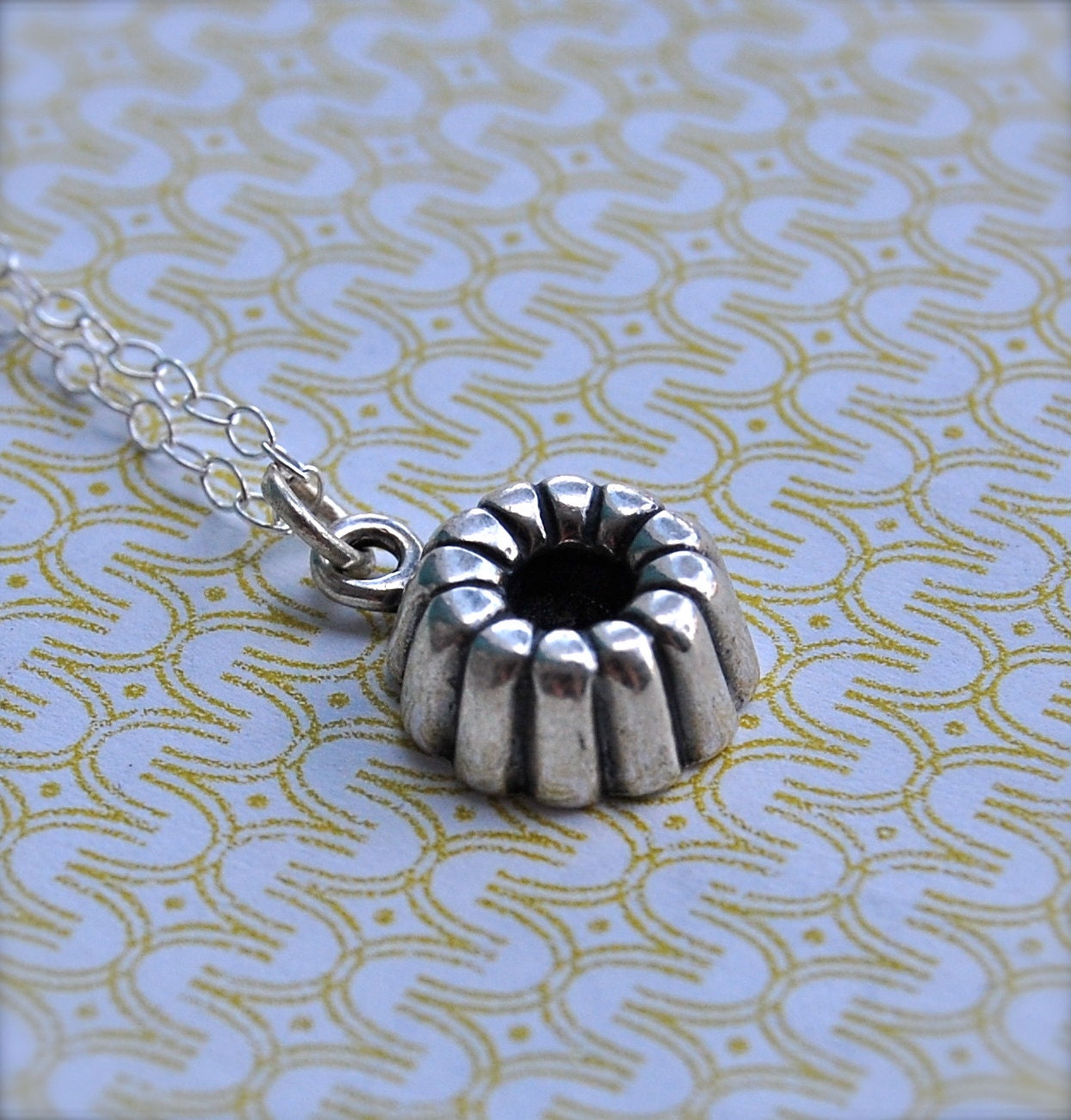 The Tiniest Bundt Cake Necklace - Sterling Silver