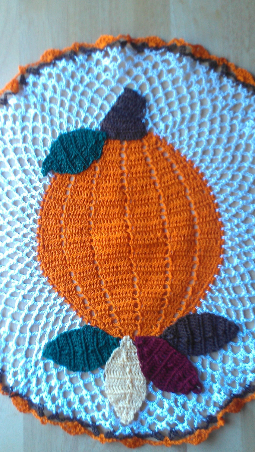Pumpkin Harvest Doily