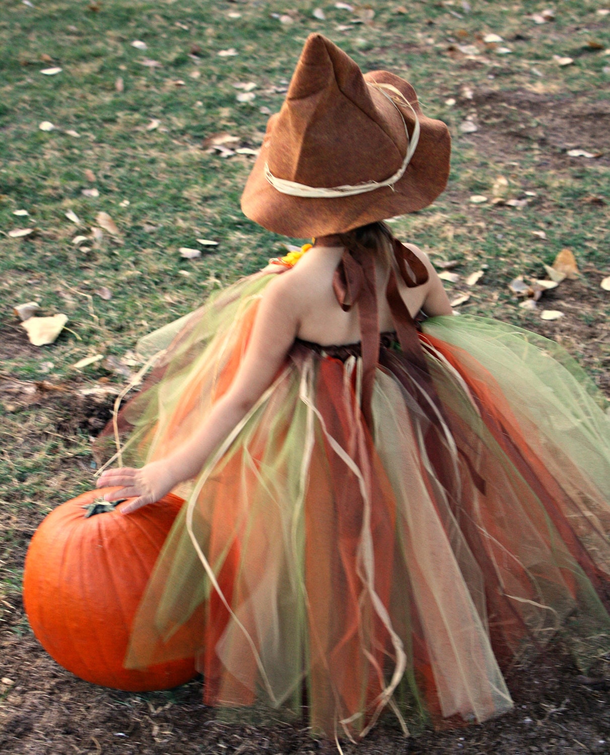 Not so Scary Scarecrow Halloween Tutu Costume size 24mo 2Tto 4T