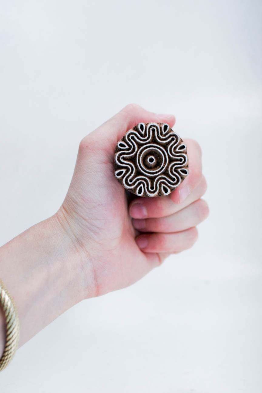 Indian Wood Stamp 130