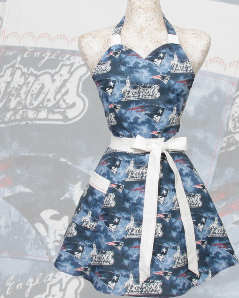 New England Patriots Apron, NFL football Patriots Blue and Red