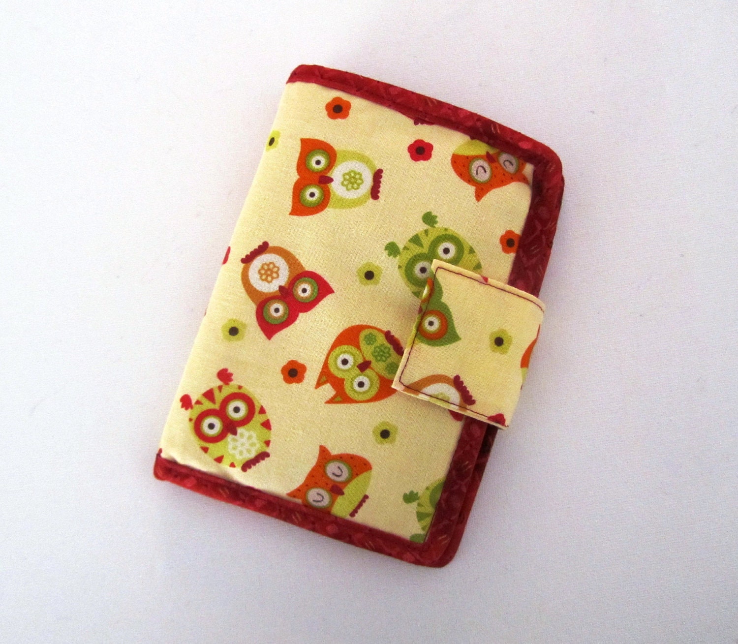 Owl Fabric Bifold Billfold Wallet Purse