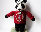 Chinese Panda Knitted Stuffed Toy - Custom Made