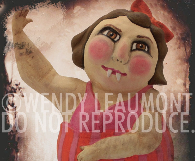 Fat Lady Vampire Digital Print 4 x 6
