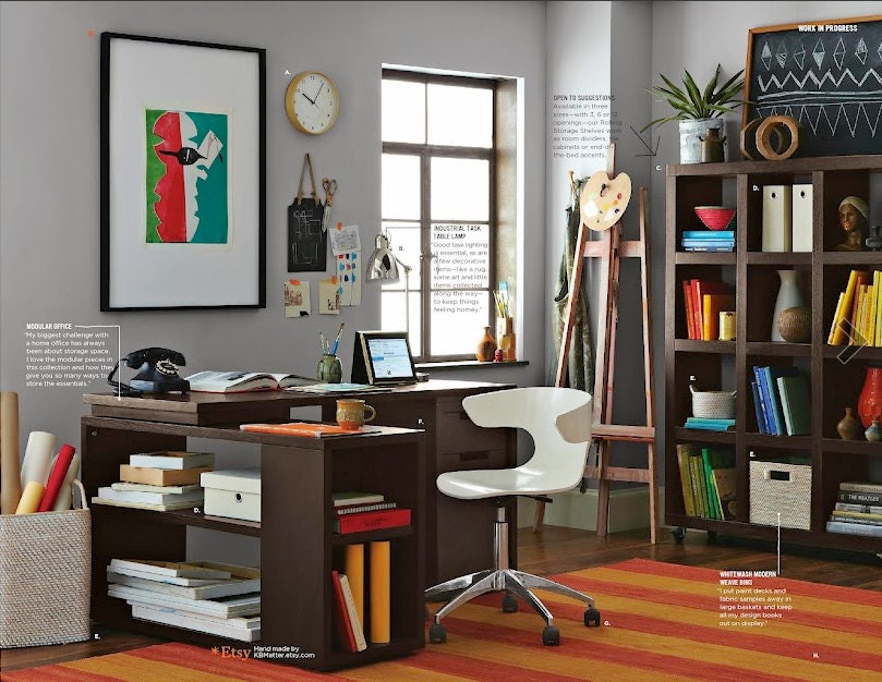 FEATURE west elm Fall 2012 Original Contemporary Art Monoprint : AllThePresidentsMen