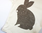 Bunny Onesie - Brown Bunny Organic Baby Onesie
