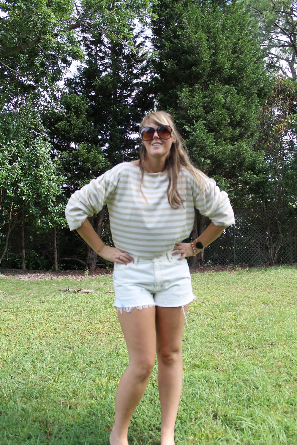Gold Striped Top