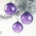 Blown Glass Christmas Tree Holiday Ornament Suncatcher Amethyst Purple Ice Bulb Ornament