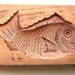 Vintage Japanese Kashigata Sweets Mold Tai Taiyaki Fish BIG