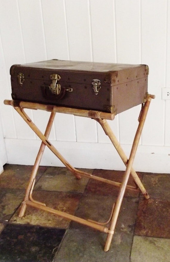 Vintage Luggage Rack by thepetitemarket on Etsy
