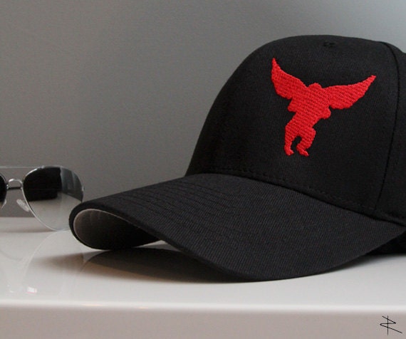 Flying Monkey Red & Black Colorway Flexfit LP Aviator Hat