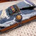 SALE upcycle denim journal smash book handmade shabby recycle photo