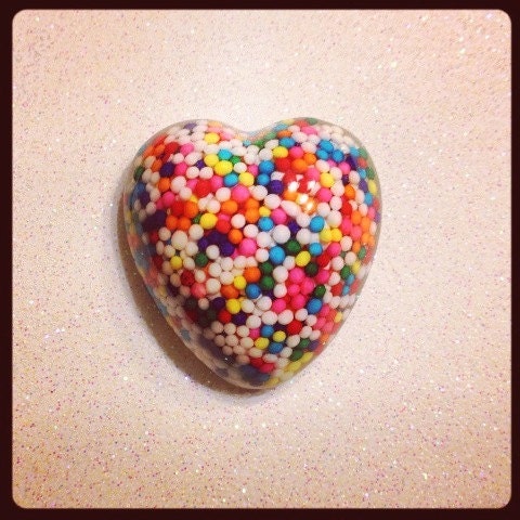 Sprinkle Heart Magnet