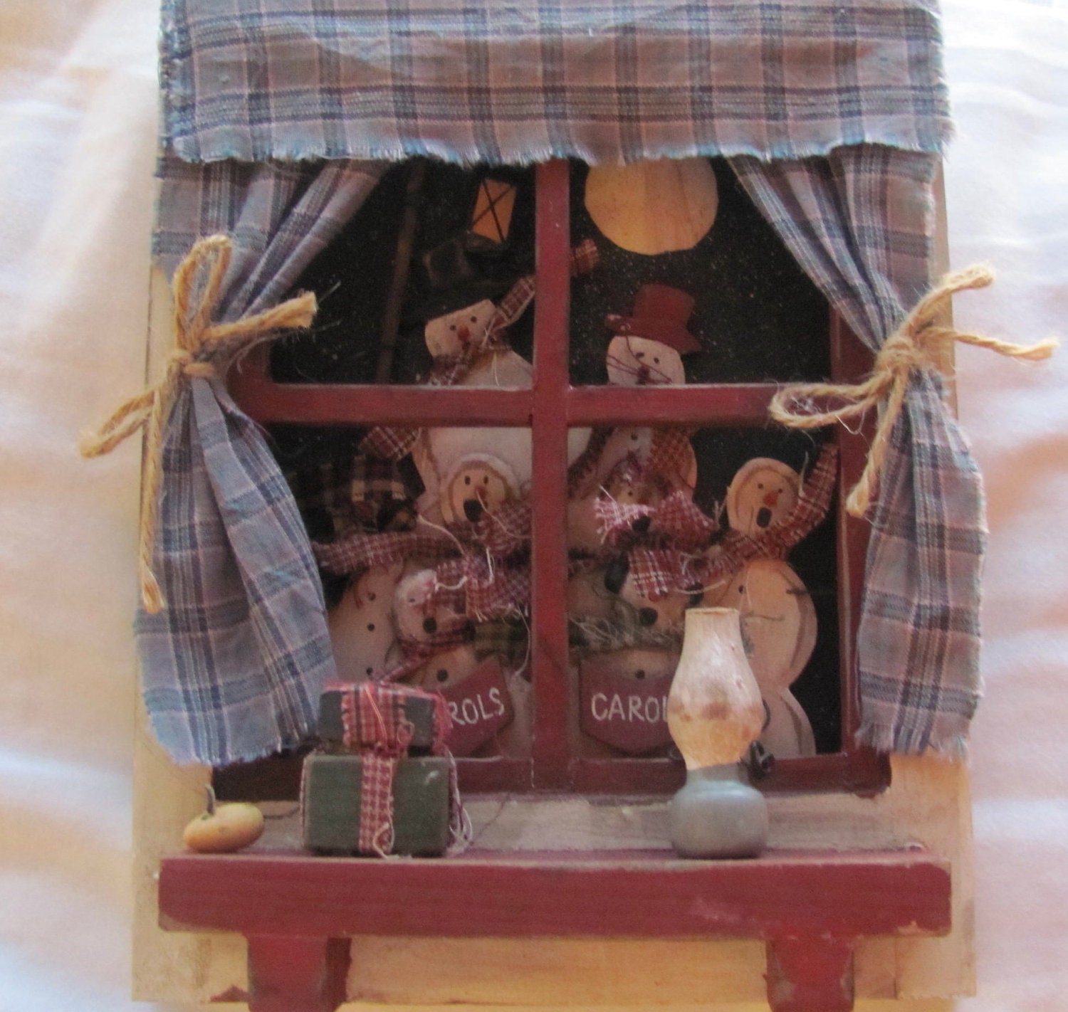 Rustic Country Window Christmas Ornament