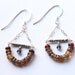 Rainbow tourmaline and iolite dangle earrings- multi color boho gemstone chandelier earrings- hippie chic- Unity