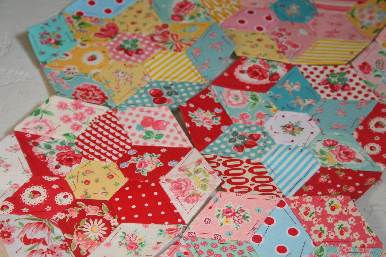 Large Jewel Shape, English Paper Piecing Pattern, 75 Pack