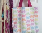Rainbow Colours Butterfly Tote
