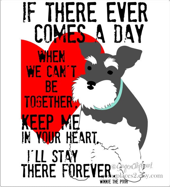 Miniature Schnauzer Art Wall Decor Memorial 5 x 7 Dog Print