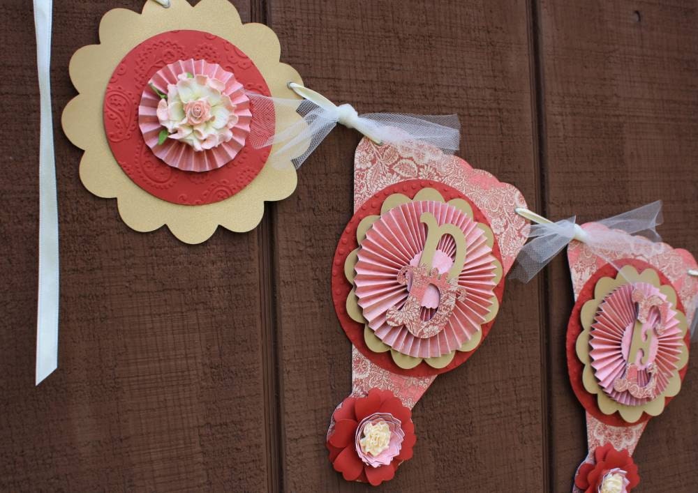 Valentine Banner "Be Mine" Handmade