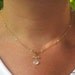 Moonstone Briolette Necklace in Gold