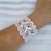 Tutorial Crochet Pattern Lace Cuff Bracelet Bracelet