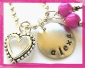 Wedding Jewelery -FLOWER GIRL Necklace  - Hand Stamped Charm Necklace - Personalized for your Flower Girl - Wedding Jewelry