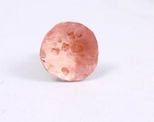 Tie Tack Copper Hammered Lapel Pin  Necktie Accessories Wedding Gifts for Men Dad Best Man Under 20