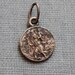 Antique Miniature St. Christopher Medal / Antique Automobile