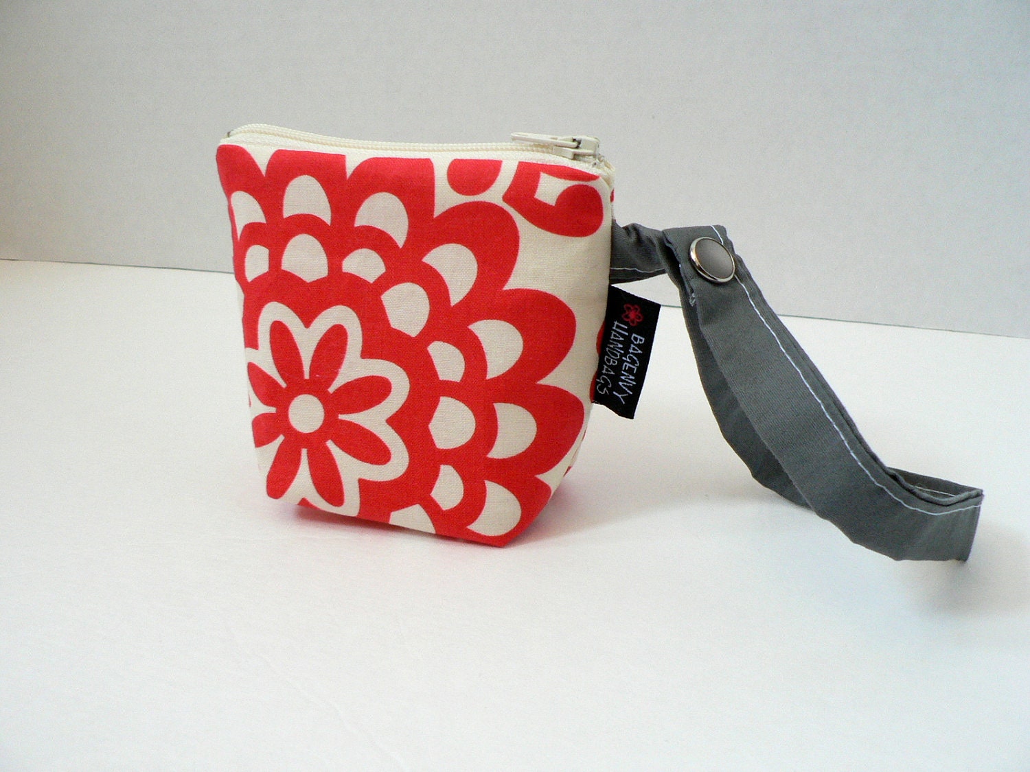 BagEnvy Handbags' Pacifier Pouch - In Cherry Wallflower - Or Custom Made To Match your Diaper Bag
