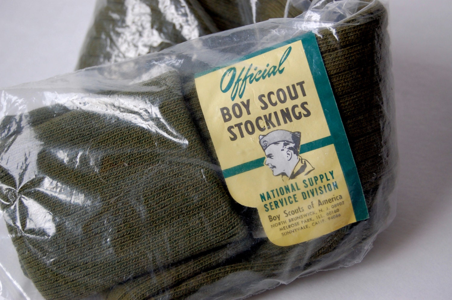 Vintage Boy Scout Socks Official National Supply Division