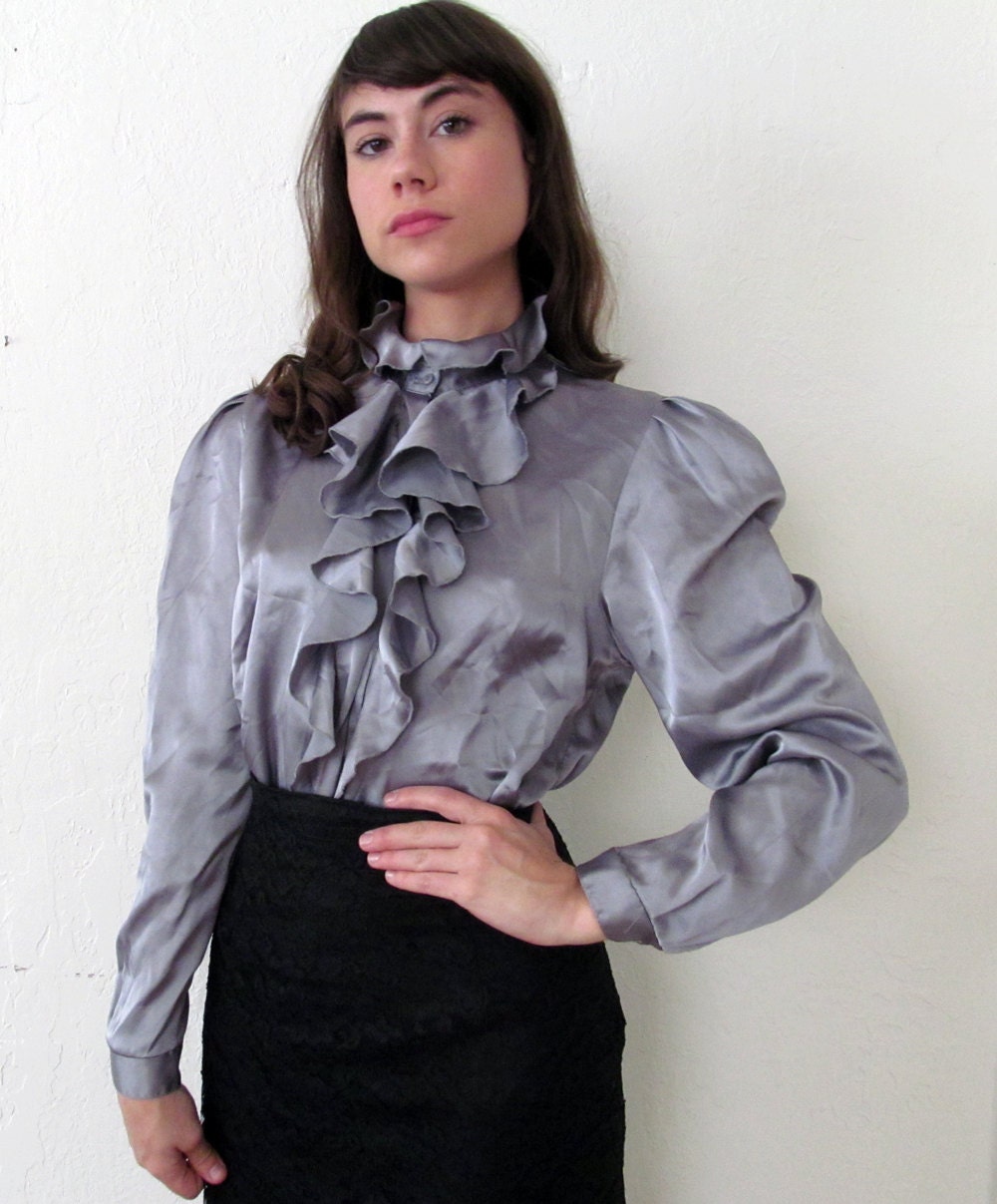 Vintage Ruffle Blouse