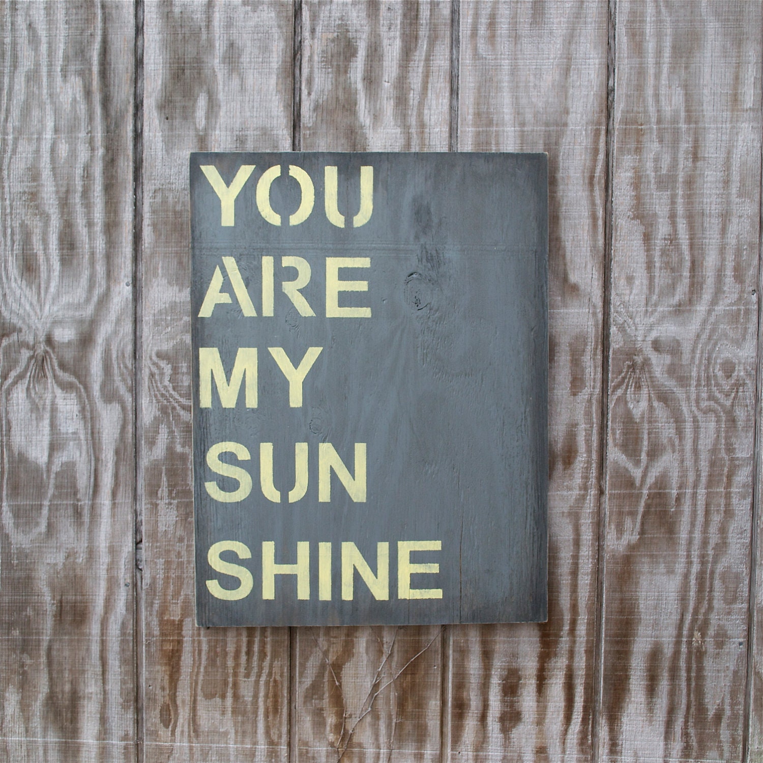 You Are My Sunshine - Hand Painted Wood Sign - 18x24 - Cottage - Nursery - Kids Room - Beach