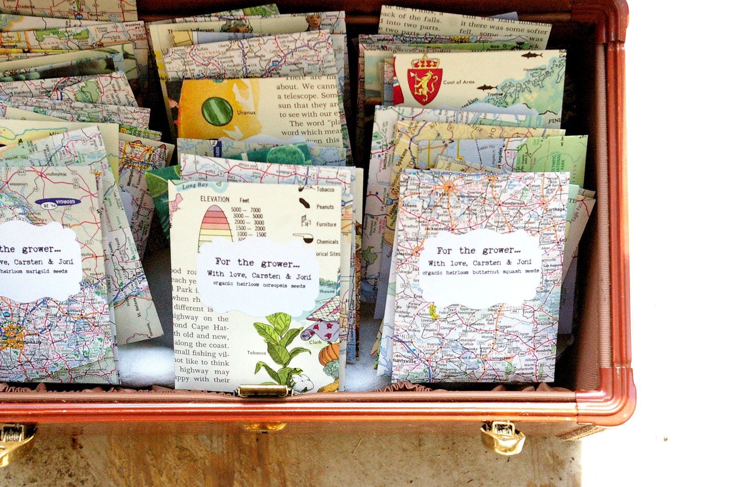 Seed Packet Wedding Favors, Party Favors, Shower Favors, 50 Custom Made, Organic Seeds, Heirloom Seeds