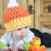 Candy Corn Beanie - Kids Crochet Halloween Hat