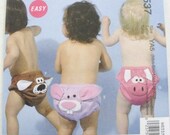 Diaper cover pattern McCalls 6537 cat dog sheep duck pig bunny