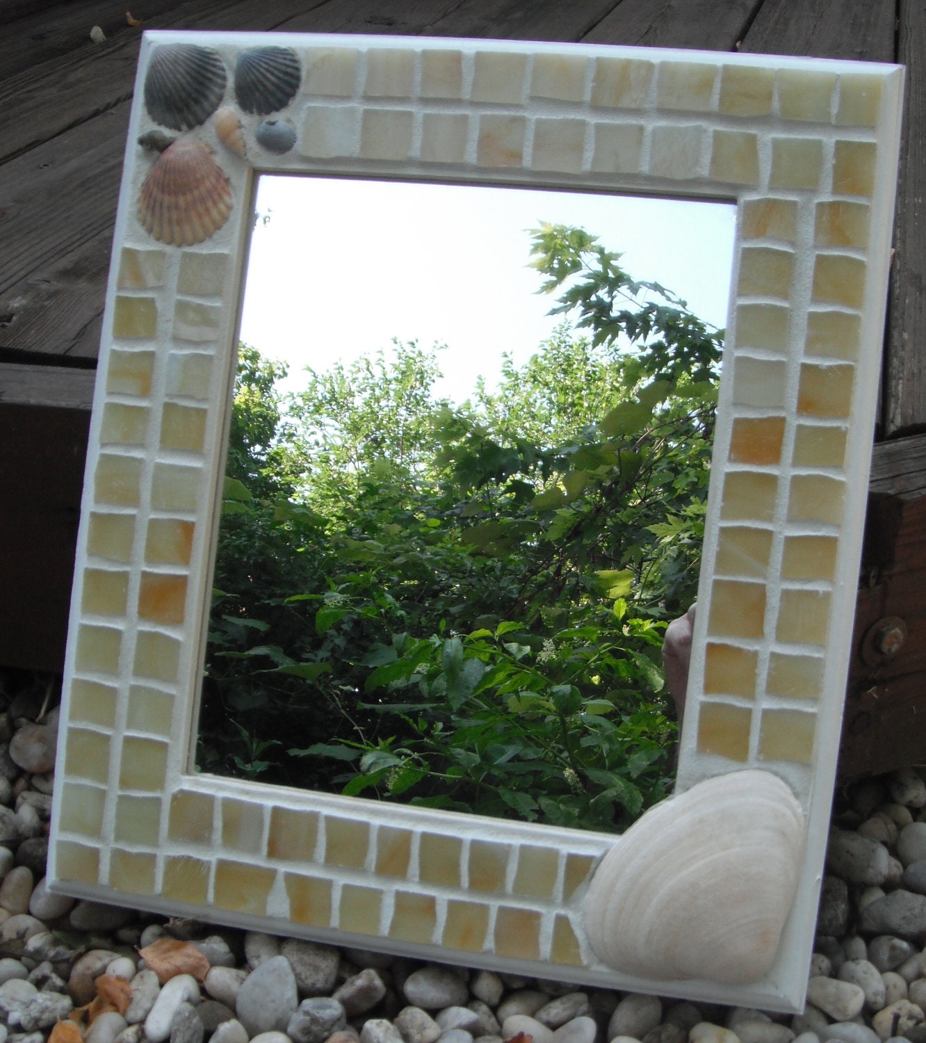 Mirror Mosaic with Shells