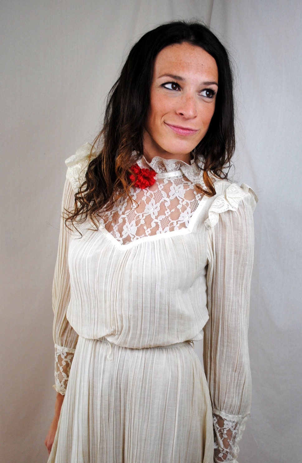 Vintage 1970s Act I Gauzy Dress
