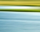 Abstract Photograph, Seascape, Landscape, Nature, Fine Art, Summer Marsh, Blue and Green, 16 X 24 Canvas, Ready to Hang, Wall Hanging