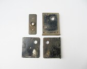 Vintage Door Plates, Set of 4