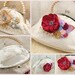 Bridal Clutch- Vintage Inspired Purse in Cream, Champagne and Ivory with Lace, Brooch, Pearls and Crystals