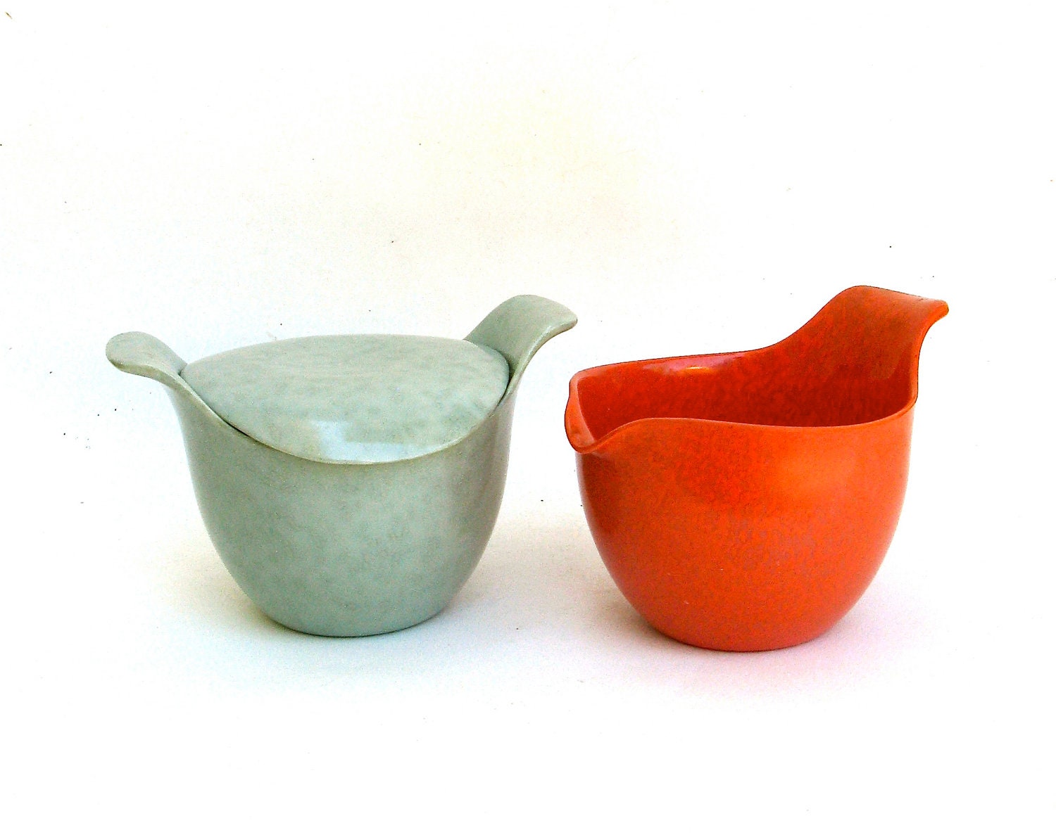vintage russel wright melmac sugar and creamer ... mid century