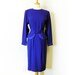Vintage 60s Cocktail Dress Depecher bow bombshell pin-up wiggle knee length Iris Dress